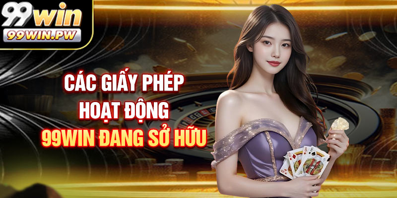 Các Giấy phép hoạt động 99WIN đang sở hữu